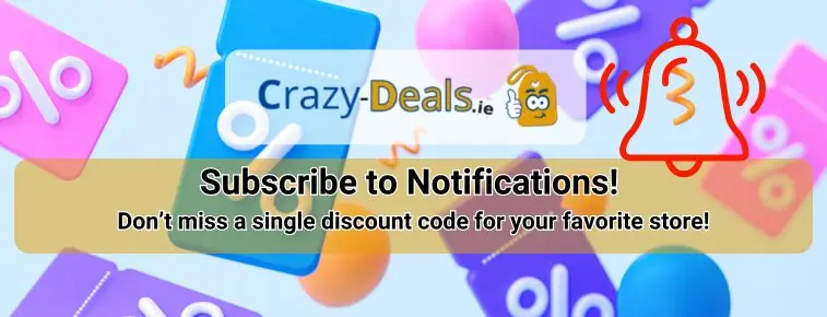Subscribe to Notifications! Don’t miss a single discount code for your favorite store!